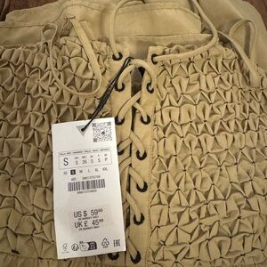 Poplin midi. Zara. New with tags